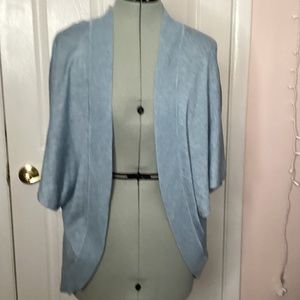 LOFT blue three quarter sleeve cardigan Womens medium/large